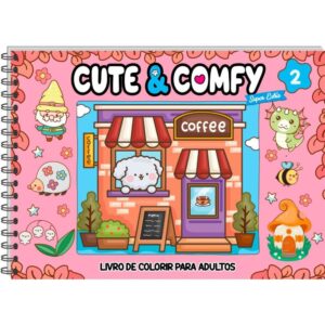 Livro de Colorir Cute e Comfy Ed 02 Cd Espiral - Imagem 1