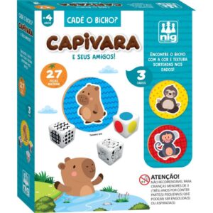 Brinquedo Educativo Capivara Cade o Bicho 27 Pecas - Imagem 1