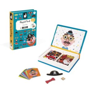 Livro Magnetico Infantil Crazy Faces Meninos 82 Pecas - Imagem 1