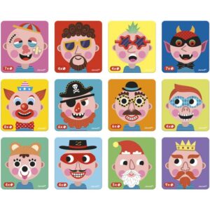 Livro Magnetico Infantil Crazy Faces Meninos 82 Pecas - Imagem 3