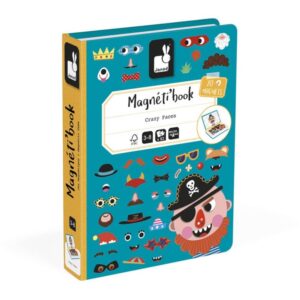 Livro Magnetico Infantil Crazy Faces Meninos 82 Pecas - Imagem 4