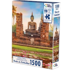 Quebra-Cabeca Cartonado Buda de Sukhothai 1500 Pecas - Imagem 1