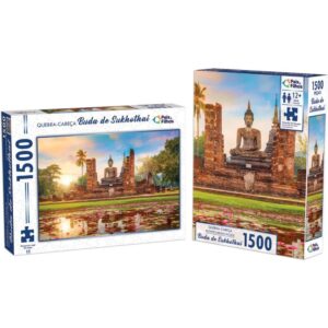 Quebra-Cabeca Cartonado Buda de Sukhothai 1500 Pecas - Imagem 2