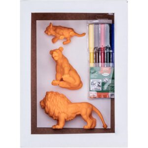 Boneco e Personagem Leao e Tigre C/Canetinha Lavav - Imagem 2