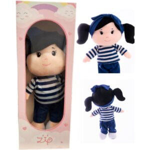 Boneca de Pelucia Anaju Cabelo Preto 35CM - Imagem 4