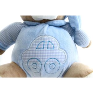 Pelucia Urso Nino Azul Bebe 22CM - Imagem 2