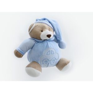 Pelucia Urso Nino Azul Bebe 22CM - Imagem 4