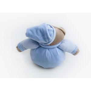 Pelucia Urso Nino Azul Bebe 22CM - Imagem 5