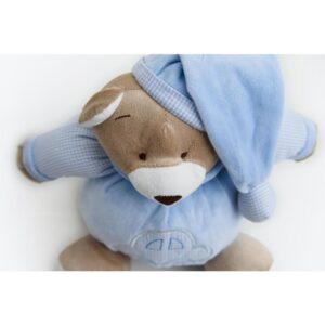Pelucia Urso Nino Azul Bebe 22CM - Imagem 6