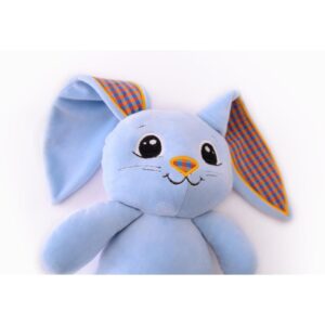 Pelucia Coelho Lucas Azul Bebe 35CM - Imagem 3