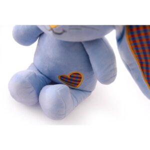 Pelucia Coelho Lucas Azul Bebe 35CM - Imagem 5
