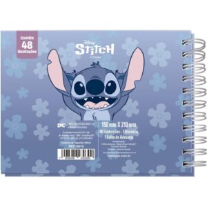 Livro de Colorir Stitch 48F. C/Adesivos 180G - Imagem 4