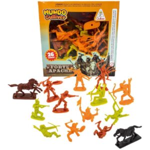 Miniatura Colecionavel Forte Apache Indios 24PC 2CAV - Imagem 1