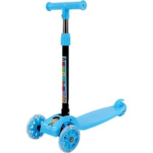 Patinete Azul C/Luz Dobravel - Imagem 1