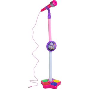 Instrumento Musical Microfone Rosa C/Luz/Som - Imagem 1