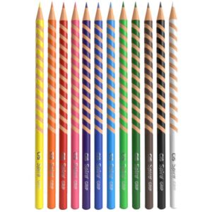 Lapis de Cor Redondo Cis Spiro Grip 12 Cores - Imagem 1
