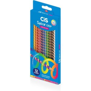 Lapis de Cor Redondo Cis Spiro Grip 12 Cores - Imagem 2