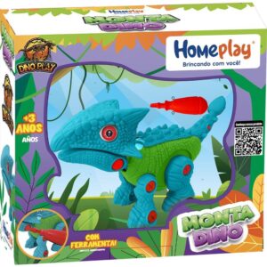 Brinquedo para Montar Anquilossauro Monta e Desmonta - Imagem 2