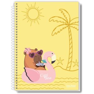 Caderno 10X1 Capa Dura Capivera 160FLS. - Imagem 2