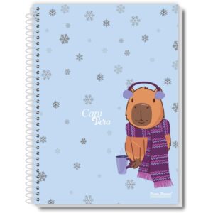 Caderno 10X1 Capa Dura Capivera 160FLS. - Imagem 3