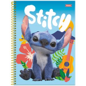 Caderno 01X1 Capa Dura Stitch Movie 80FLS. - Imagem 2