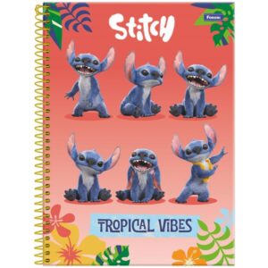 Caderno 01X1 Capa Dura Stitch Movie 80FLS. - Imagem 3
