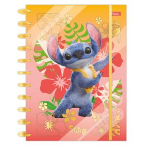 Caderno 01X1 Capa Dura Stitch Movie Disco 80FLS. - Imagem 2