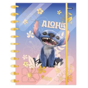 Caderno 01X1 Capa Dura Stitch Movie Disco 80FLS. - Imagem 3
