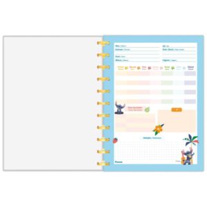 Caderno 01X1 Capa Dura Stitch Movie Disco 80FLS. - Imagem 5
