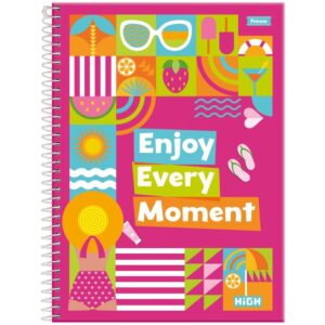 Caderno 01X1 Capa Dura High Feminino 80FLS. - Imagem 5