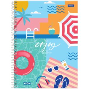 Caderno 15X1 Capa Dura High Feminino 240FLS. - Imagem 5
