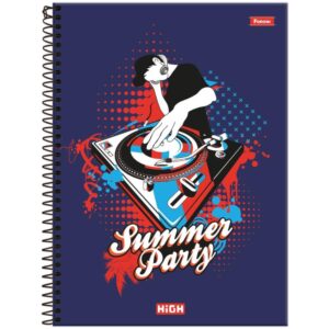 Caderno 10X1 Capa Dura High Masculino 160FLS. - Imagem 2