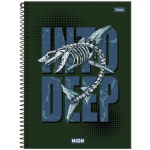 Caderno 10X1 Capa Dura High Masculino 160FLS. - Imagem 3