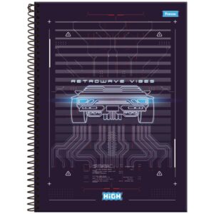 Caderno 10X1 Capa Dura High Masculino 160FLS. - Imagem 5