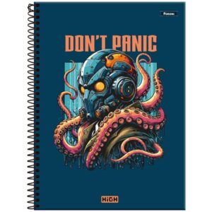 Caderno 12X1 Capa Dura High Masculino 192FLS. - Imagem 2