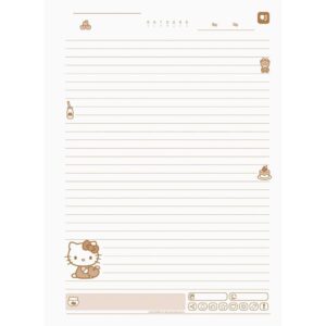 Caderno 01X1 Capa Dura Hello Kitty 80FLS. I.a - Imagem 7