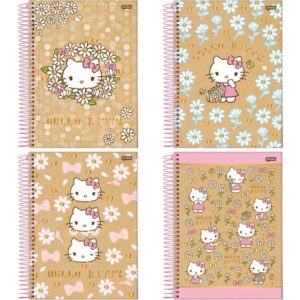 Caderno 01X1 Capa Dura Hello Kitty Kraft 80FLS I.a - Imagem 1
