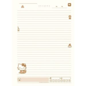 Caderno 01X1 Capa Dura Hello Kitty Kraft 80FLS I.a - Imagem 7