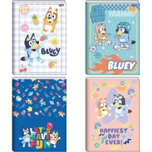 Caderno Brochura 1/4 Capa Dura Bluey 80FLS. - Imagem 1