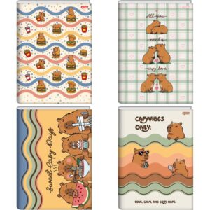 Caderno Brochura 1/4 Capa Dura Capyvibes 80FLS. - Imagem 1