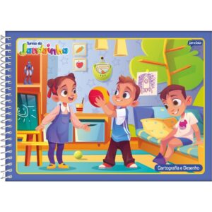 Caderno Desenho Univ Capa Dura Jandainha Masculino 80FLS. - Imagem 1
