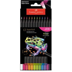 Lapis de Cor Redondo Supersoft 12 Cores Neon - Imagem 2