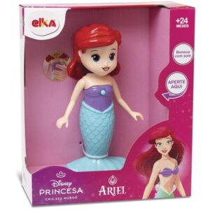 Boneca com Mecanismo Princesa Ariel 20CM - Imagem 1