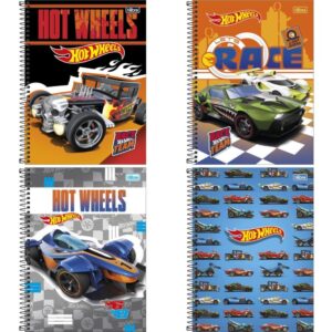 Caderno 01X1 Capa Dura Hot Wheels 80FLS. Fit - Imagem 1