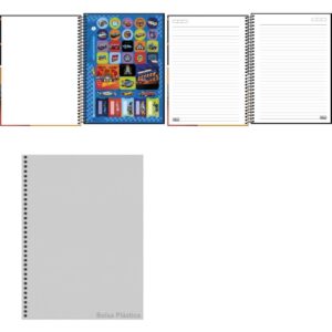 Caderno 01X1 Capa Dura Hot Wheels 80FLS. Fit - Imagem 2