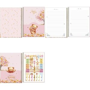 Caderno 10X1 Capa Dura Love Bears 160FLS. - Imagem 2