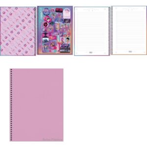 Caderno 10X1 Capa Dura Guerreiras do K-Pop 160FLS. - Imagem 2