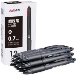 Caneta Esferografica Deli 4 Cores C/Grip Pt 0,7MM - Imagem 1
