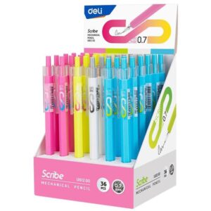 Lapiseira 0.7MM Scribe C/Borracha 4 Cores - Imagem 1