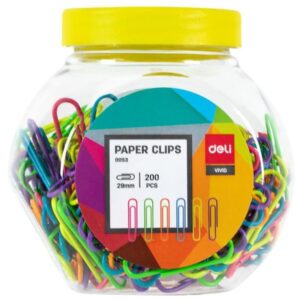 Clipe Colorido 6 Cores Metalicos 200PCS - Imagem 1